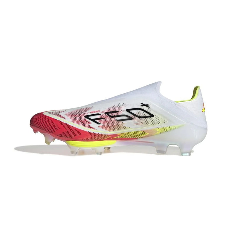 adidas F50 + Laceless FG Pure Victory - Blanc/Noir/Jaune