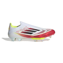 adidas F50 + Laceless FG Pure Victory - Blanc/Noir/Jaune