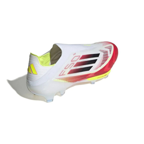 adidas F50 + Laceless FG Pure Victory - Blanc/Noir/Jaune