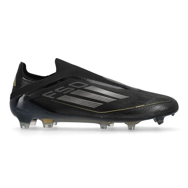 adidas F50 Elite Laceless FG Dark Spark - Noir/Argenté/Doré